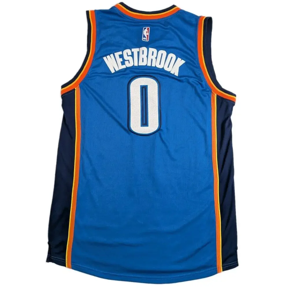 Size XL+2 - Russell Westbrook #0 Oklahoma City Thunder adidas Swingman Jersey